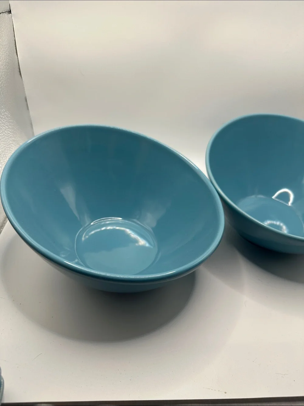 Blue Ceramic Mixing/Serving Bowls - Set of 2